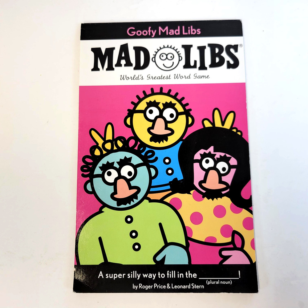 Goofy Mad‎ Libs Roger Price Leonard Stern Price Stern Sloan Pink PB Word Game